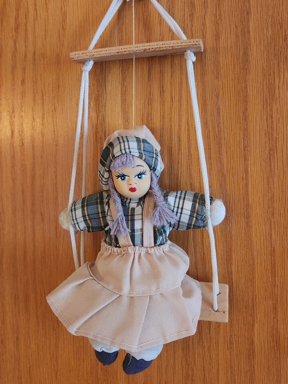 Vintage Inspired Decorative Swing Doll